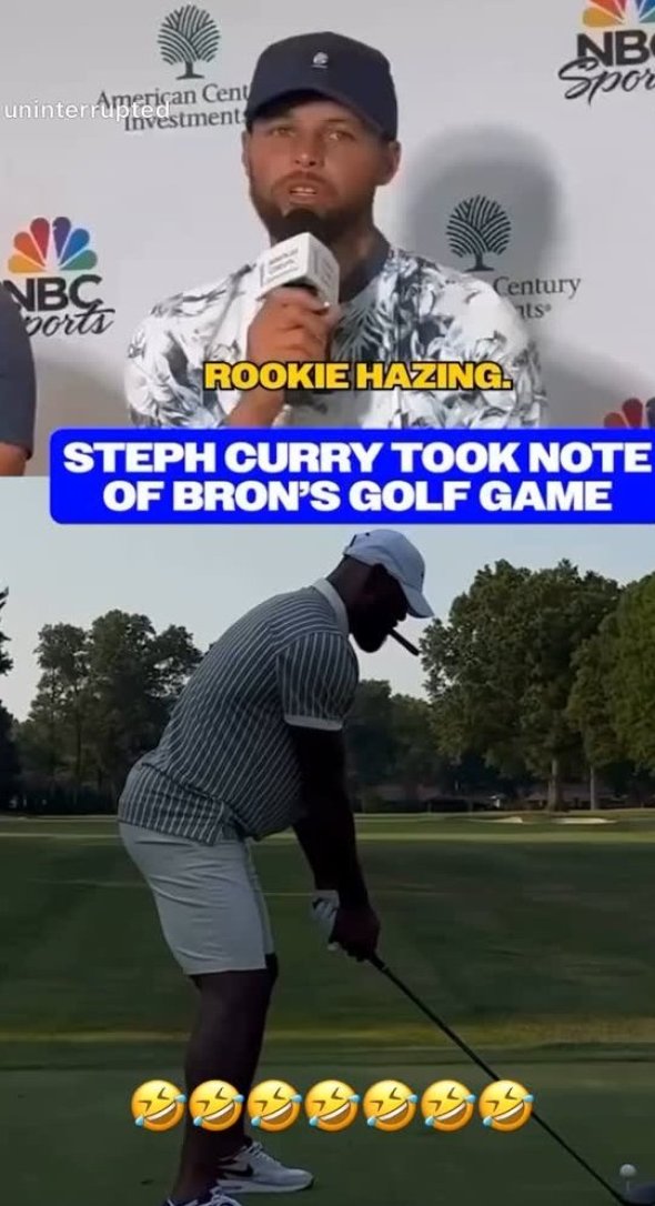 未来可期⛳️詹姆斯转库里采访：我在努力打磨高尔夫 给我点时间